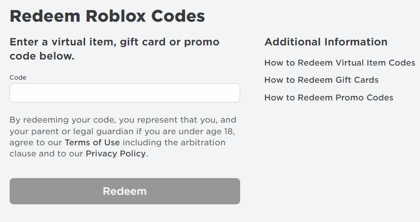 Roblox Card Activation