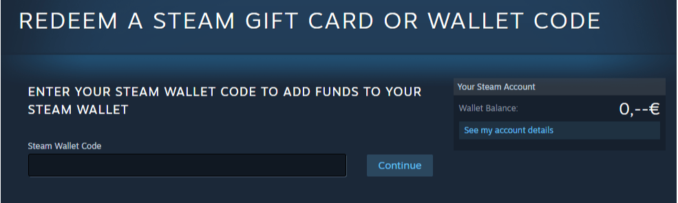 Steam Gift Card Activation