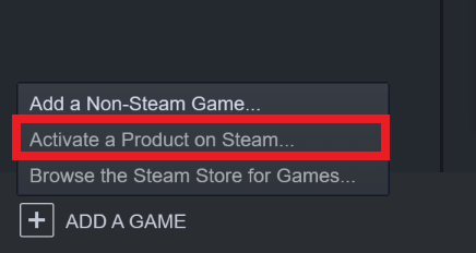 Steam Key Activation