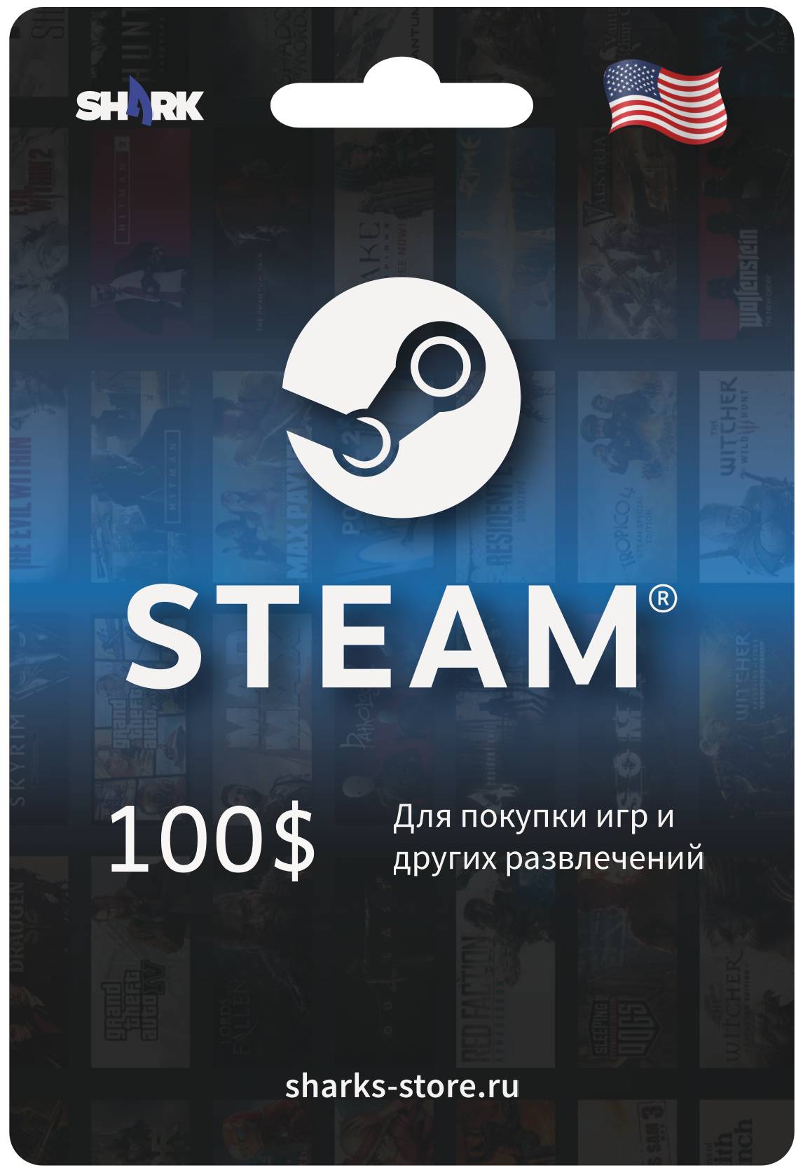 Steam gift card 100 USD (USA)