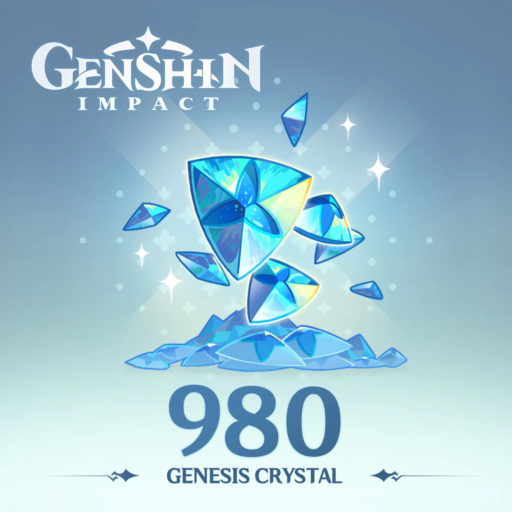 Genshin Impact 980 кристаллов сотворения+110 в подарок