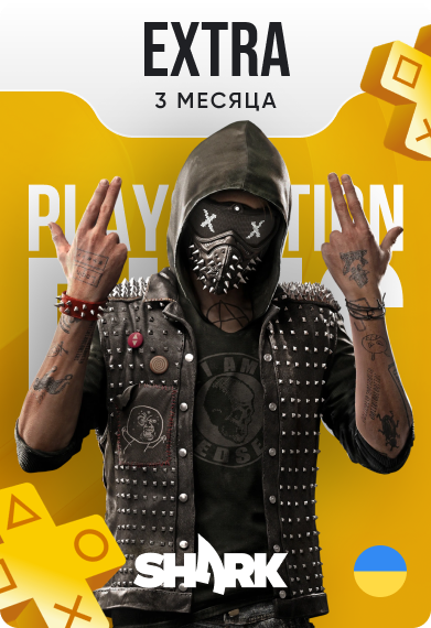 Подписка PlayStation PS Plus Extra 3 месяца, регион Украина