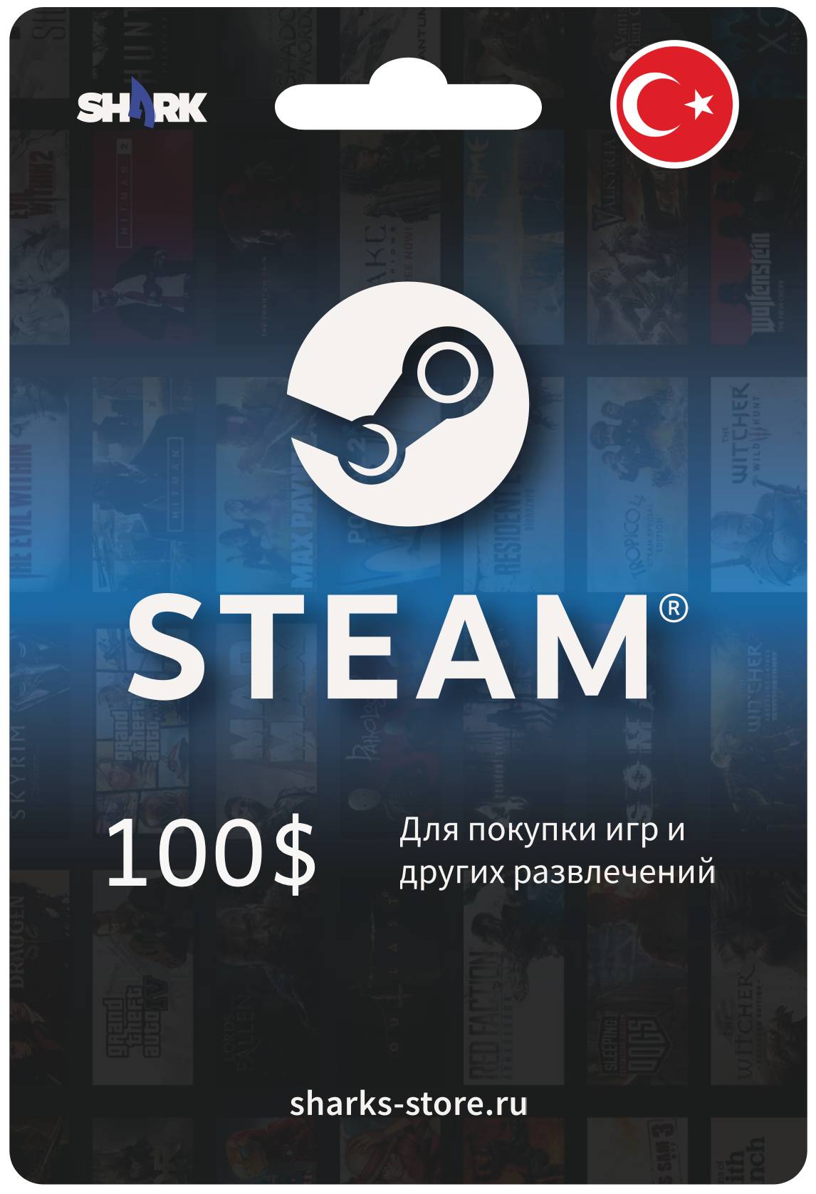 Steam gift card 100 USD (Turkey)