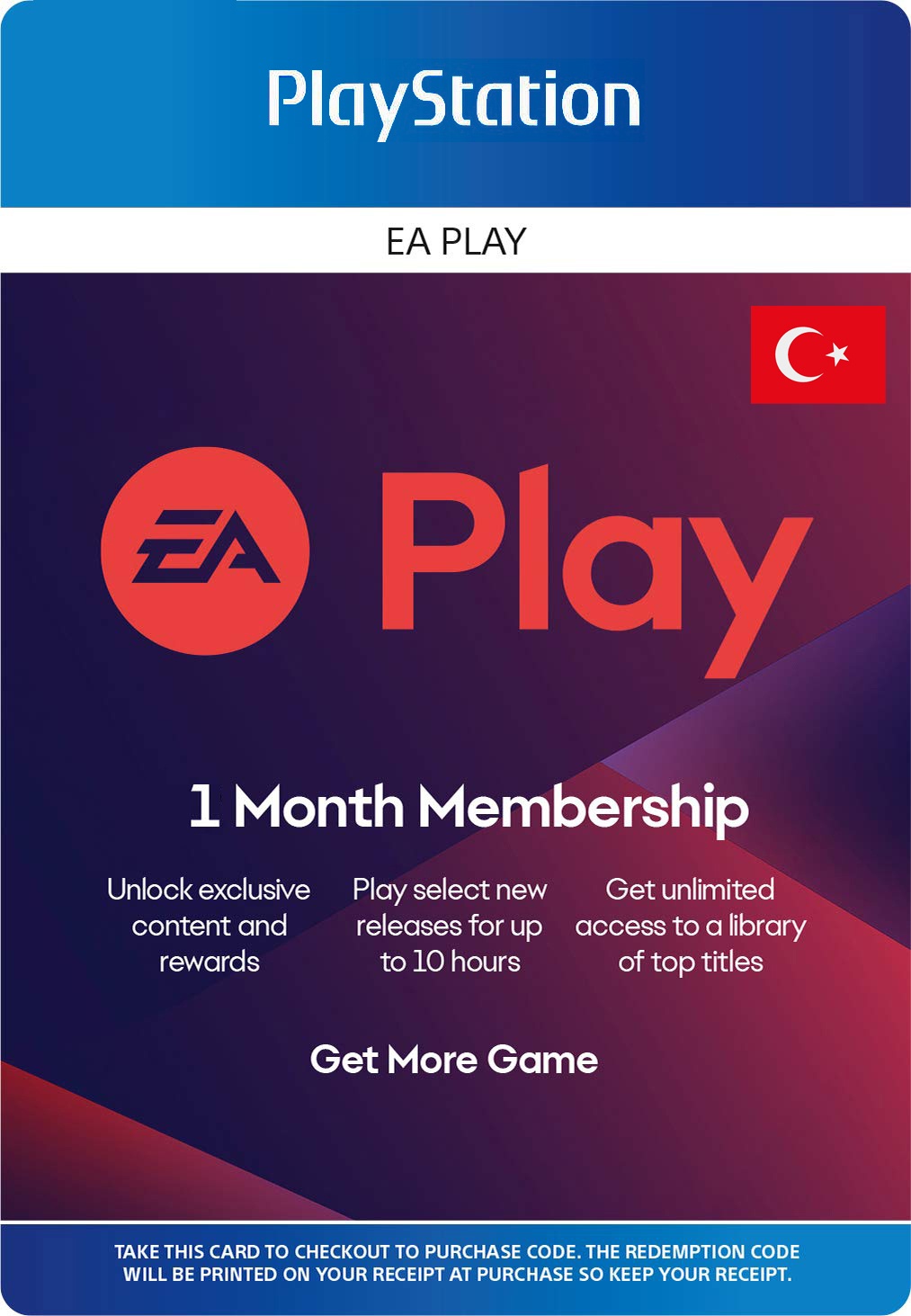 Подписка EA Play 1 месяц (Турция)