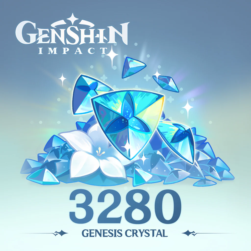 Genshin Impact 3280 кристаллов сотворения+600 в подарок